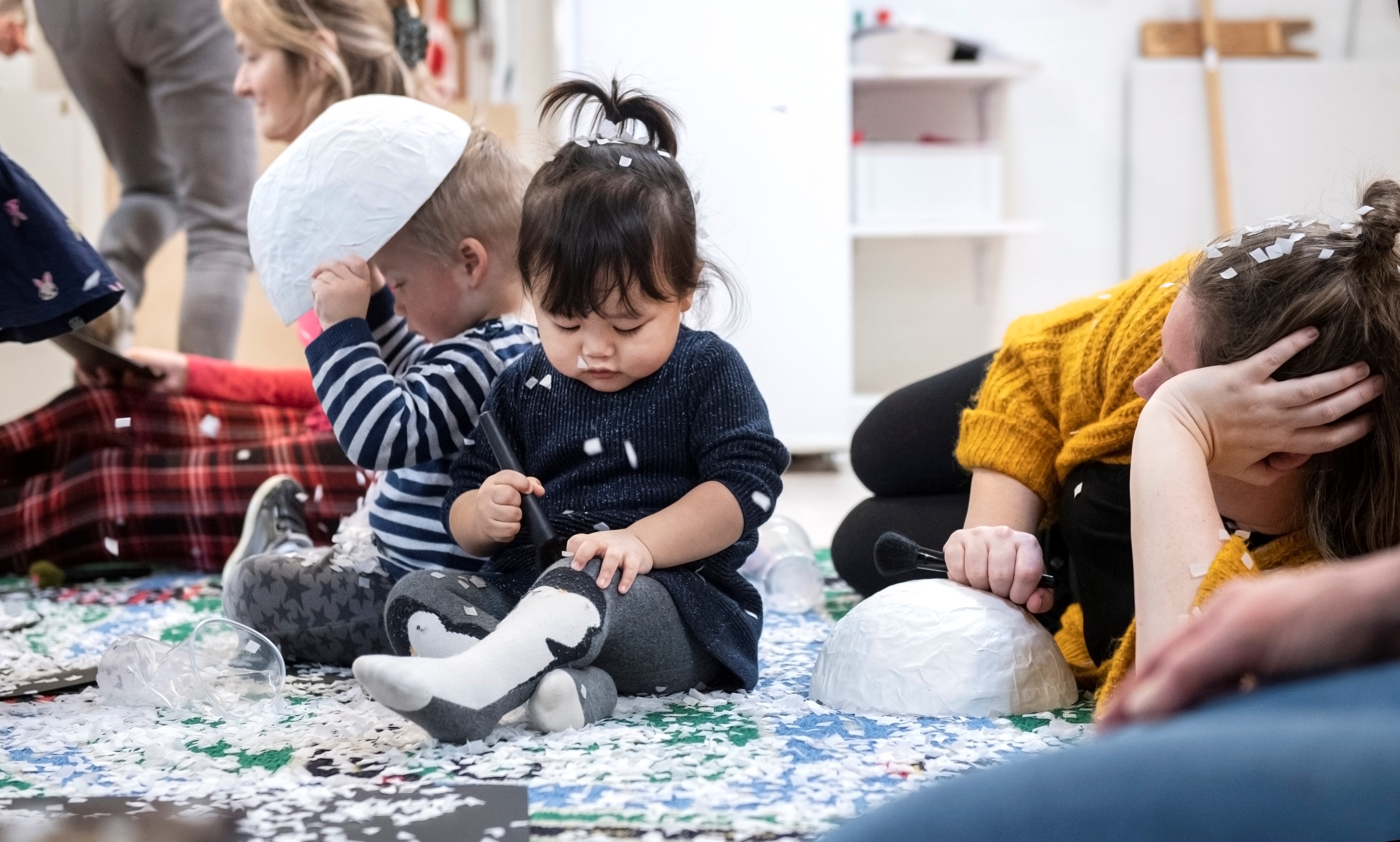 Børn undervises på Esbjerg kunstmuseum