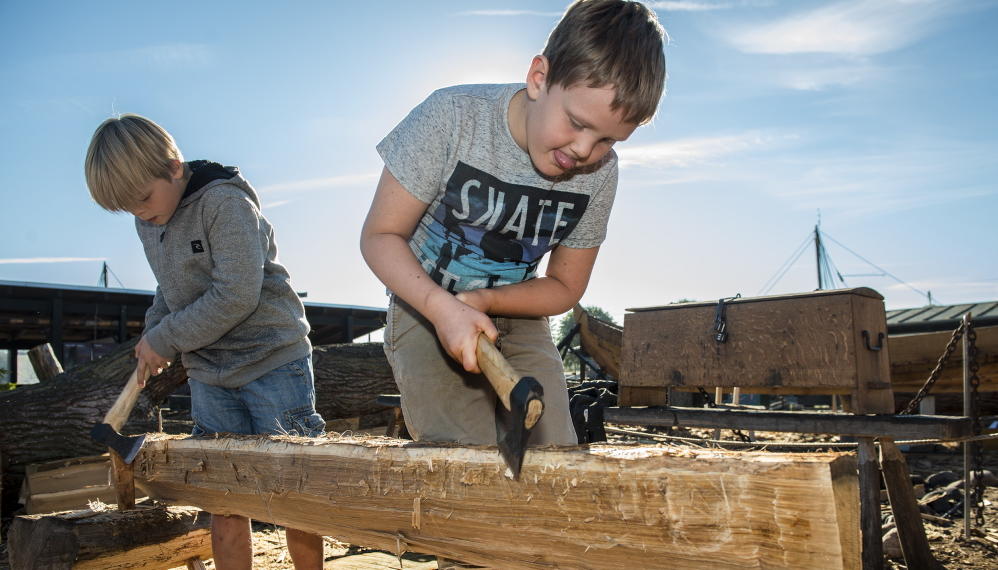 Undervisning på Vikingeskibsmuseet