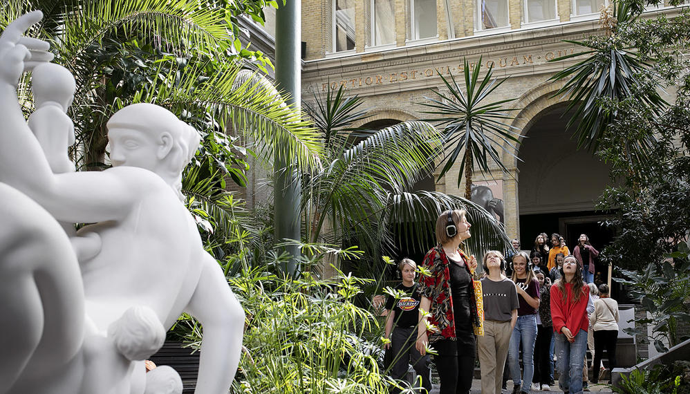 Elever på Ny Carlsberg Glyptotek