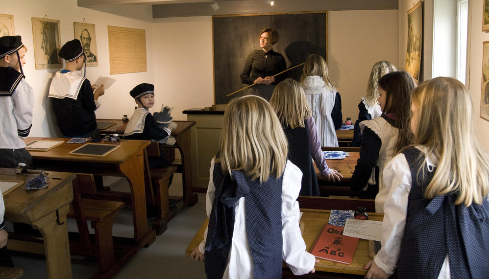 Børn på Greve Museum