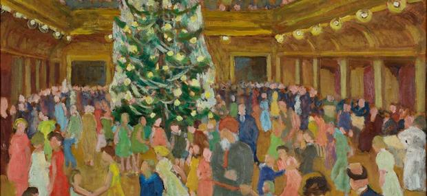 Juletræsfest i forsamlingsbygningen