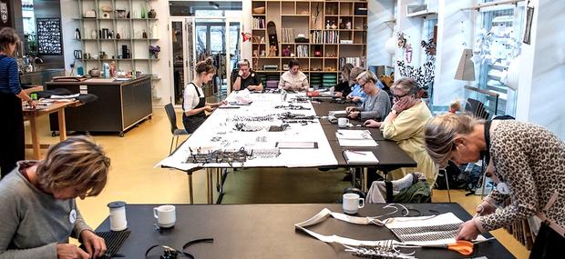 Lærerhold i Designværkstedet på Designmuseum Danmark