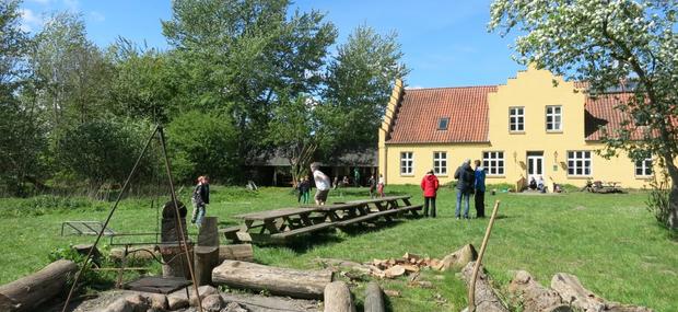 Bålplads på Vigelsø. 