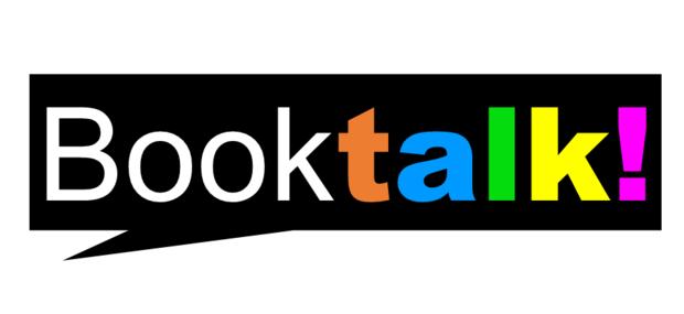 Taleboble med teksten Booktalk