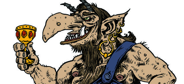 Trolden vogter sin guldskat.