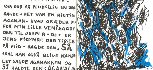 Asger Jorn: Den sultne løve, den glade elefant, den lille mus og Jens pismyre