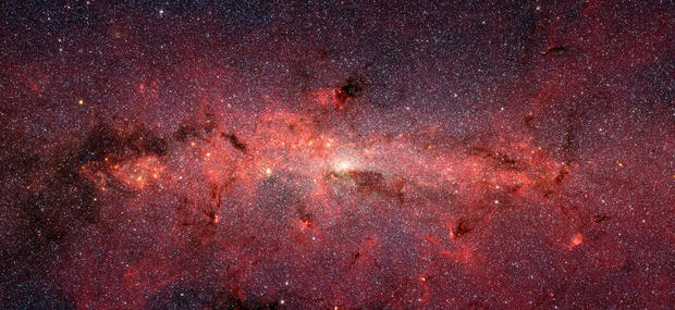Billedet viser stjernerne i Mælkevejen.