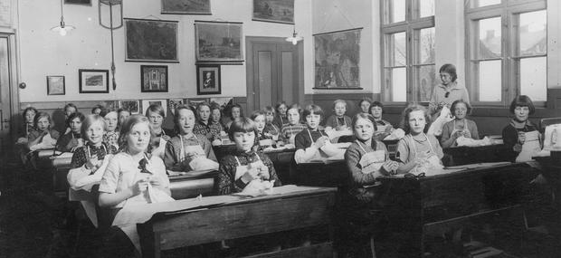 Skolebørn for 100 år siden