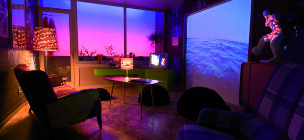 Dawn Hours at hte Neighbours House, Pippilotti Rist, 2005.