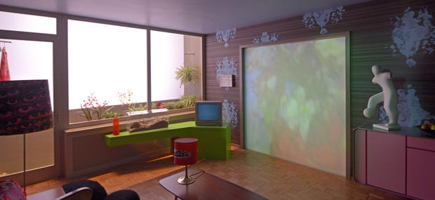 Dawn Hours at hte Neighbours House, Pippilotti Rist, 2005.