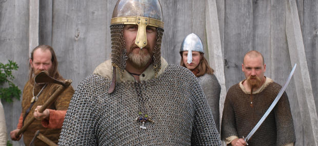 Krigere ved Langhuset