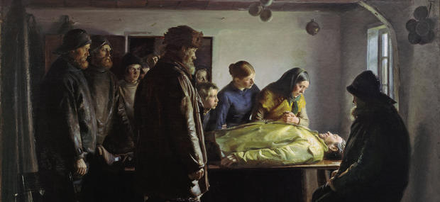 Den Druknede, Michael Ancher 1896
