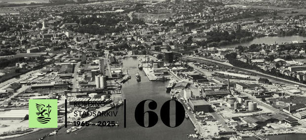 Luftfoto over Kolding set fra Øst. 1981. Foto: Friis Foto.