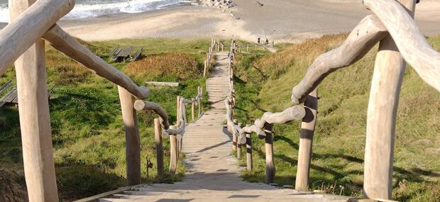 Trappe ned til havet 