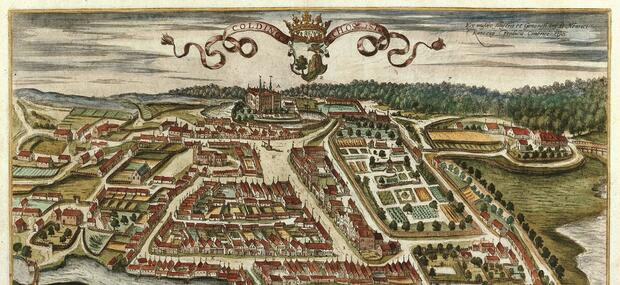 Braunius' prospekt af Kolding 1587.