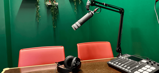 Podcaststudiet på Aabenraa Bibliotek