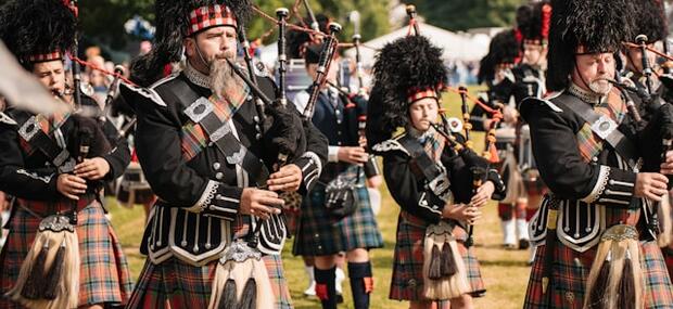 Pipers at the Highland Games