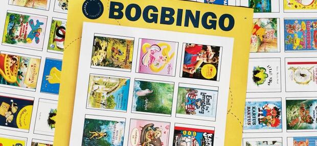 Bingoplader med børnebogsfigurer