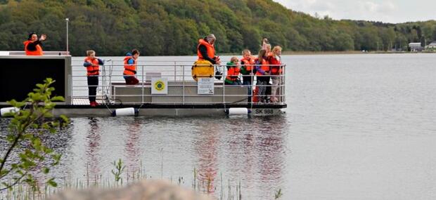 Med skoleskibet i Ry kan søens økosystem opleves og udforskes på en helt ny måde. Foto: Skoleskibet Ry.