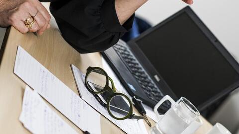 Skrivebord hos Skoletjenesten