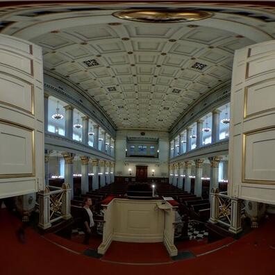 Synagogen i 360 graders vinkel