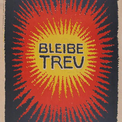 Vær tro. Protysk plakat brugt under valgkampen