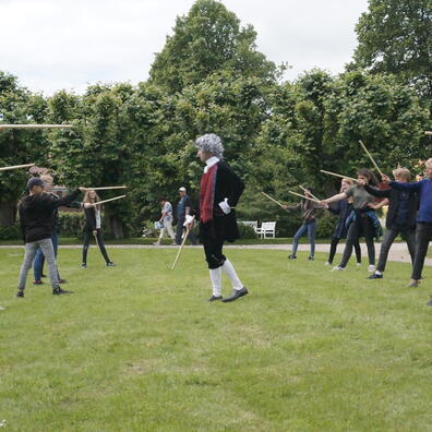 Fægtning på adelsskolen