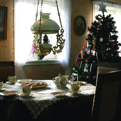 Der er pyntet op til jul på Greve Museum