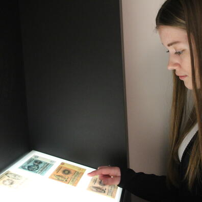 falske pengesedler, papirmuseet, rundvisning, skoletjenesten