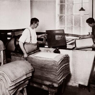 Papirmuseet, øsebøtten, skoletjenesten