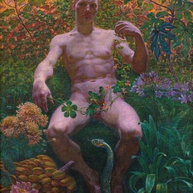 Kristian Zahrtmann: Adam i Paradis, 1914. Privateje. Foto: Ole Akhøj