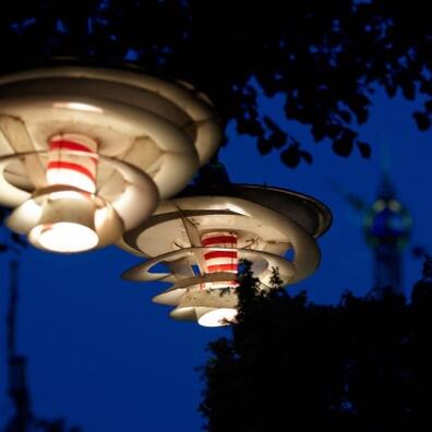 PH har designet flere lamper til Tivoli