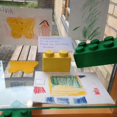 udstilling i børnehaven