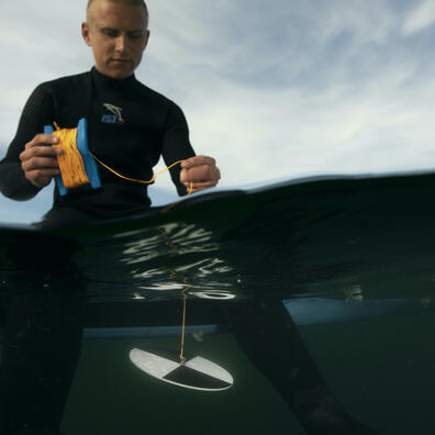 Måling af sigtbarhed i vandet med Secchiskive