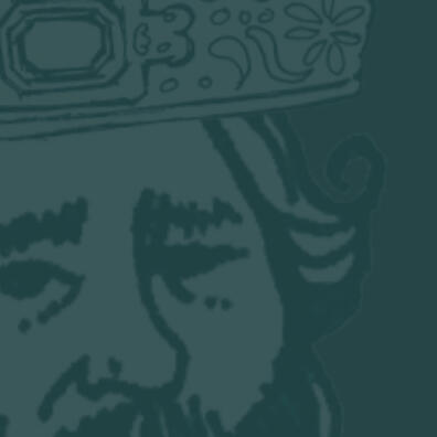 Udsnit af illustration af Kong Christian d. 9. 