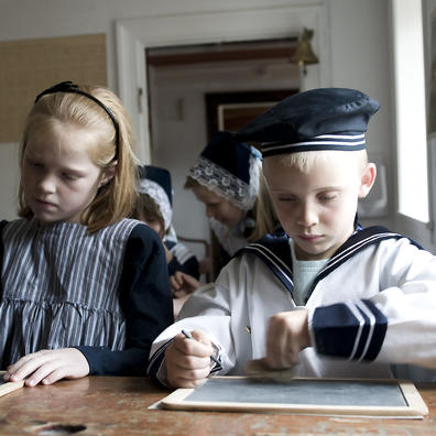 Børn på Greve Museum