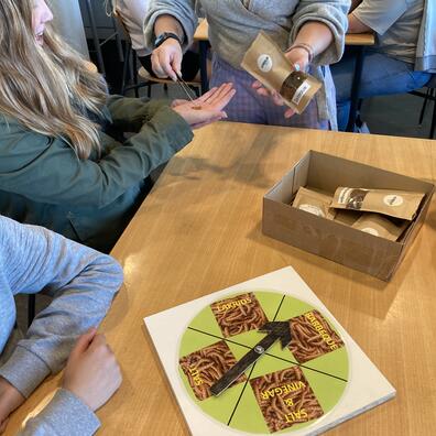 Eleverne laver "Insekthjul"