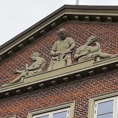 Gavlrelief i Fredericia.