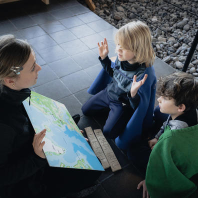 Undervisning på Vikingeskibsmuseet