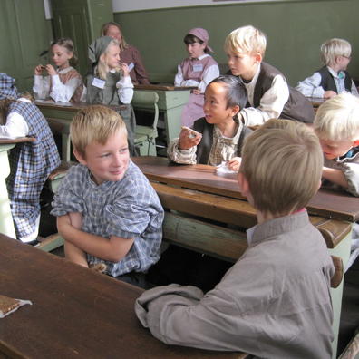 Elever i undervisningen på Museum Vestsjælland