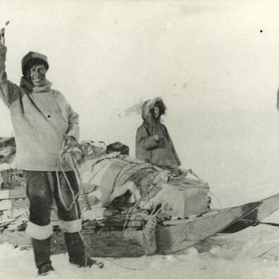 Knud Rasmussen på slæderejse.