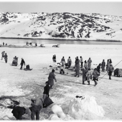 Vinterfiskeri ved Isfjorden