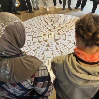 Elever ser på ordskyen med kønnede ord