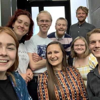 Billede af digterne og redaktøren