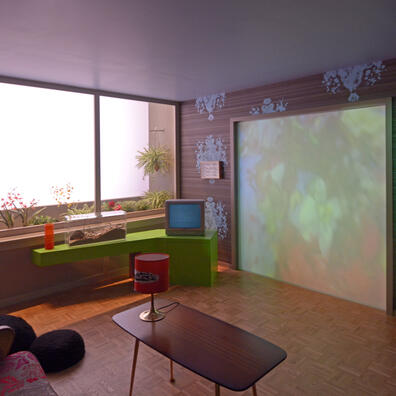 Dawn Hours at hte Neighbours House, Pippilotti Rist, 2005. 