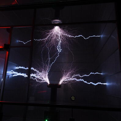 Energimuseets Teslaspoler.